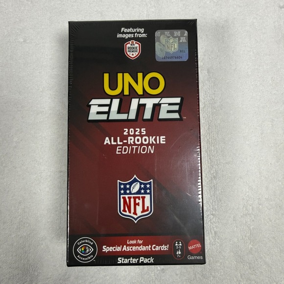 Mattel Other - UNO Elite NFL 2025 All-Rookie Edition Starter Pack Sealed New Mattel